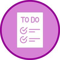 Today to Done Checklist Vector Icon