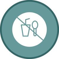 No Food or Drinks Vector Icon