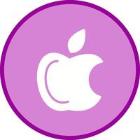 manzana logo vector icono