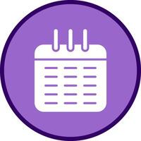 icono de vector de calendario