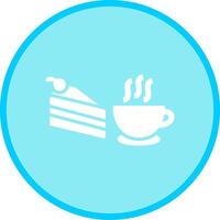 icono de vector de café servido