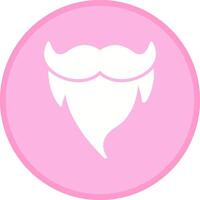 barba y Bigote ii vector icono