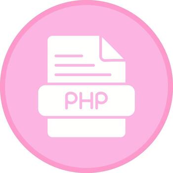 icono de vector de php