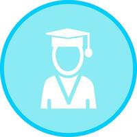 Student Holding Degree Vector Icon