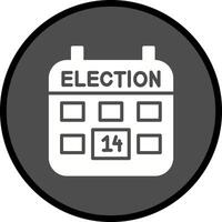 icono de vector de día de elección