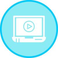 Video Screening Vector Icon