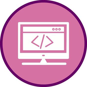 icono de vector de codificación html
