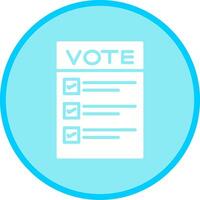 Ballot Paper Vector Icon