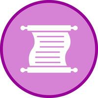 Scroll of Paper Vector Icon