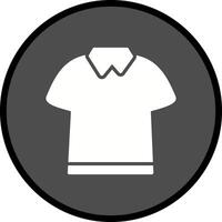 icono de vector de camisa de polo