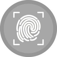 Fingerprint Lock Vector Icon