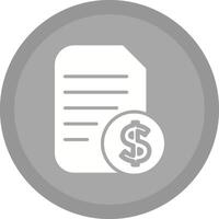 Dollar Document Vector Icon