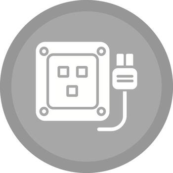 icono de vector de enchufe