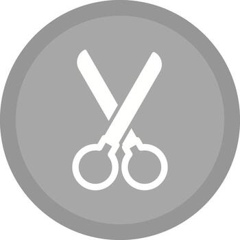 icono de vector de tijeras