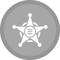 Sheriff Badge Vector Icon