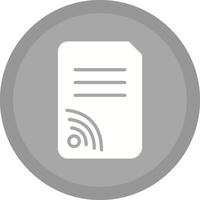 Wifi Documents Vector Icon