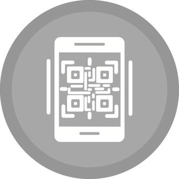 icono de vector de código qr