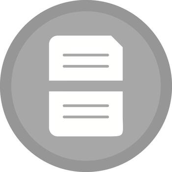 Split Document Vector Icon