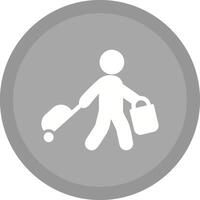 icono de vector de bolsa de transporte