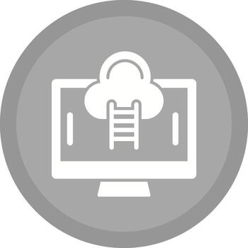 icono de vector de nube