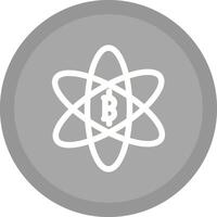 icono de vector de ciencia bitcoin