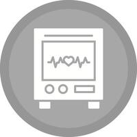 Heart Rate Machine Vector Icon