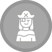 Female Pirate Vector Icon