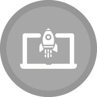 Laptop Startup Vector Icon