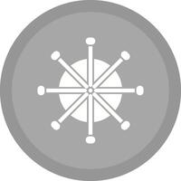 Ship Wheel Vector Icon