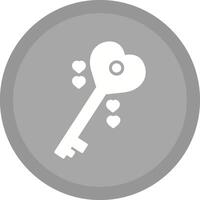 Love Key Vector Icon