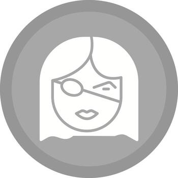 icono de vector de parche en el ojo