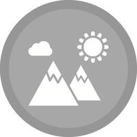 icono de vector de montaña