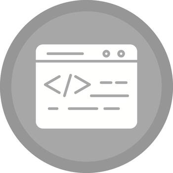 Web Coding Vector Icon