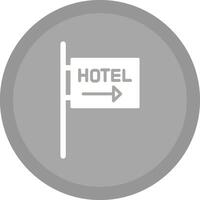 icono de vector de signo de hotel