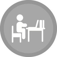 Studying Desk Vector Icon