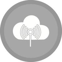 icono de vector de nube de internet