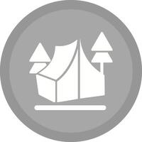 icono de vector de campamento