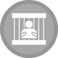 icono de vector de cárcel