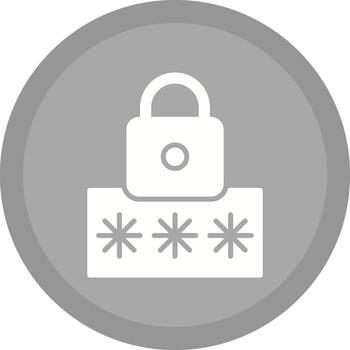 icono de vector de código pin