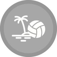 icono de vector de voleibol de playa