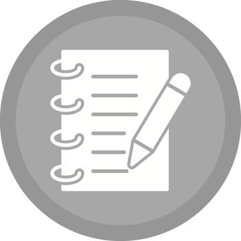 Spring Notebook Vector Icon