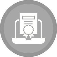 Online Certificate Vector Icon