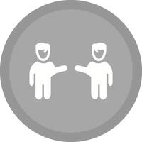 Waving to People I Vector Icon
