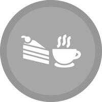 icono de vector de café servido