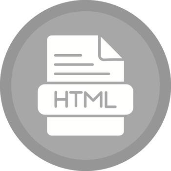 icono de vector html