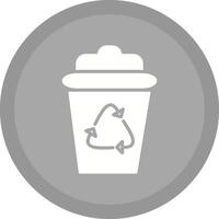 icono de vector de papelera de reciclaje