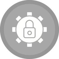 icono de vector de configuración de seguridad