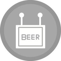 icono de vector de signo de cerveza