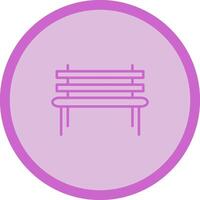 Garden Bench Vector Icon