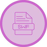 icono de vector de swf